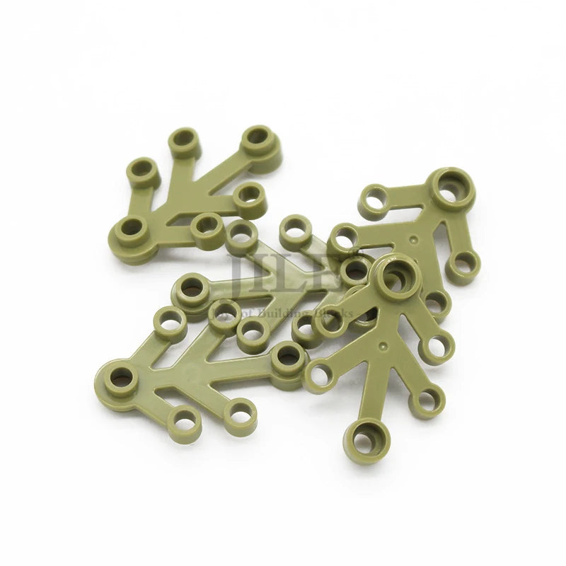 80Pcs Moc Plant Leaves 4X3 Tree Leaf 2423 Garden View DIY Building Blocks Bricks Compatible with Assembles Construction Toys