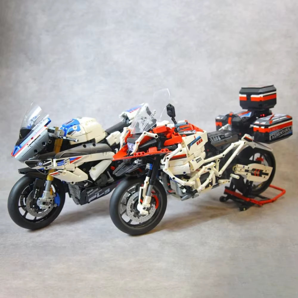 Gold Wing Touring Motorbike Model Building Blocks Technical 1:5 Scale Motorcycle Bricks Desk Decoration Assembly Set Kids Toys