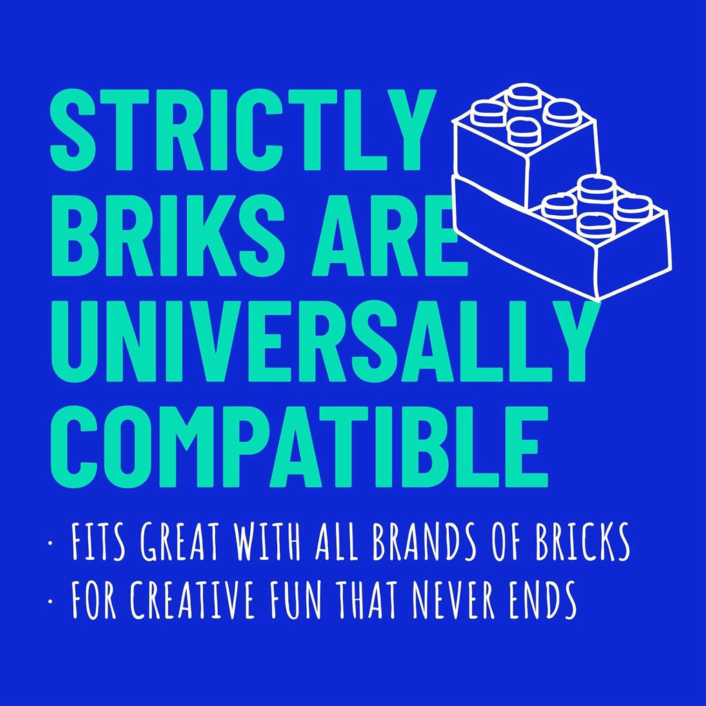 Stackable Baseplates - 12 Pack Compatible with Lego & All Major Building Brick Brands, 6 X 6 In, Stackable Top & Bottom Sides with 20 X 20 Stud, Kids Gift, Nature Theme