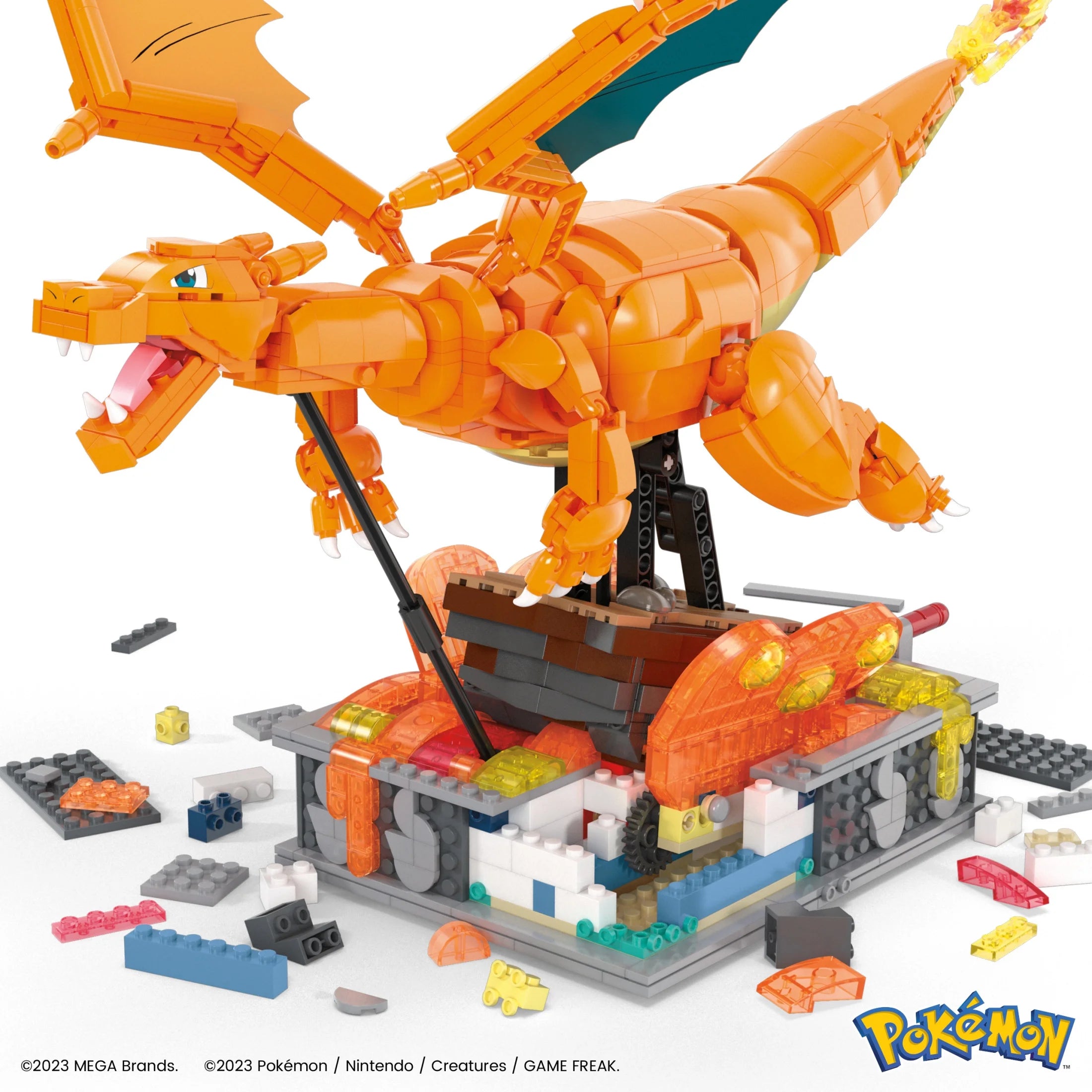 MEGA Pokemon Charizard Building Kit with Motion (1663 Pieces) for Collectors