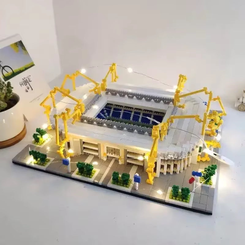 Football Model Mini Building Blocks Classical Decoration Kids Assemble Toys Soccer Funs' Gift Bricks