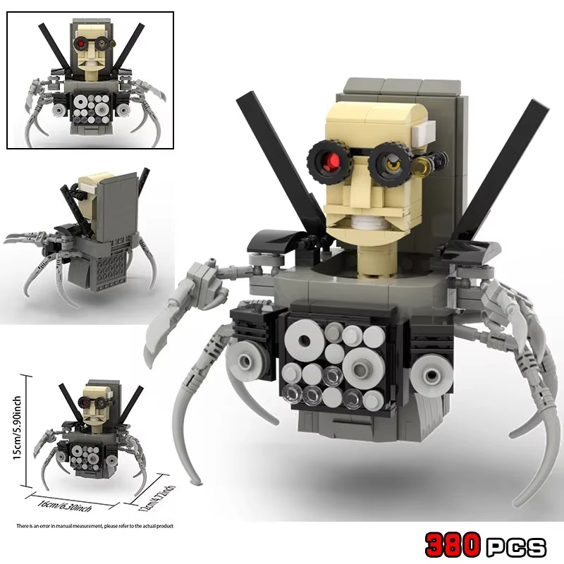 Moc Skibidi Toilet Action Figures Model Builing Blocks Camerman Titan Speakerman Surveillance Man Tvman Boys Toys for Kids Gifts