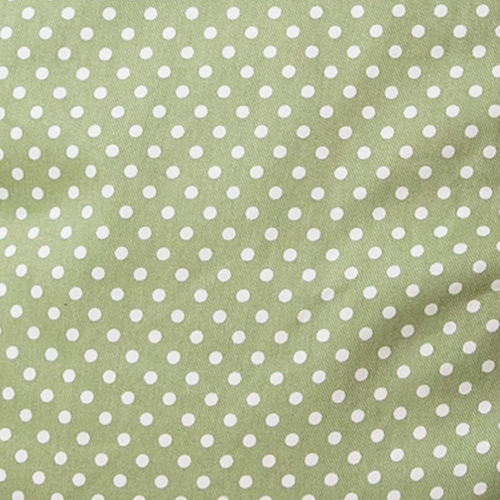 Dillon Small Bean Bag Chair for Kids and Teens, Foam-Filled Beanbag Chair with Machine Washable Cover, Green Polka Dot