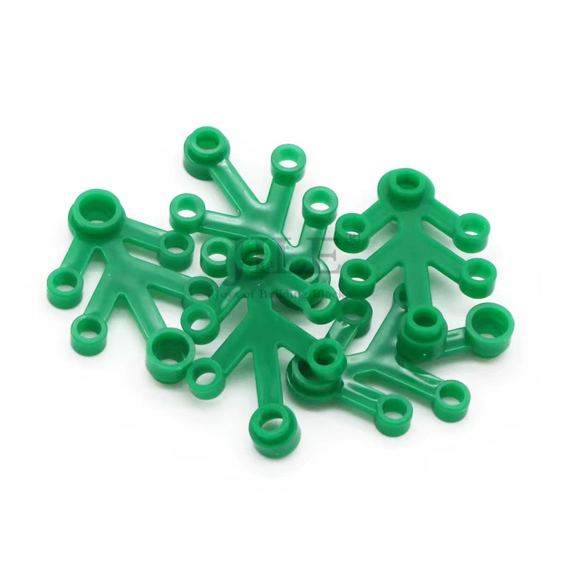 80Pcs Moc Plant Leaves 4X3 Tree Leaf 2423 Garden View DIY Building Blocks Bricks Compatible with Assembles Construction Toys