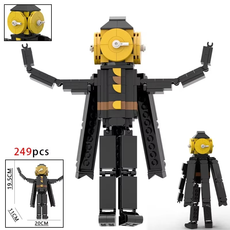 Moc Skibidi Toilet Action Figures Model Builing Blocks Camerman Titan Speakerman Surveillance Man Tvman Boys Toys for Kids Gifts
