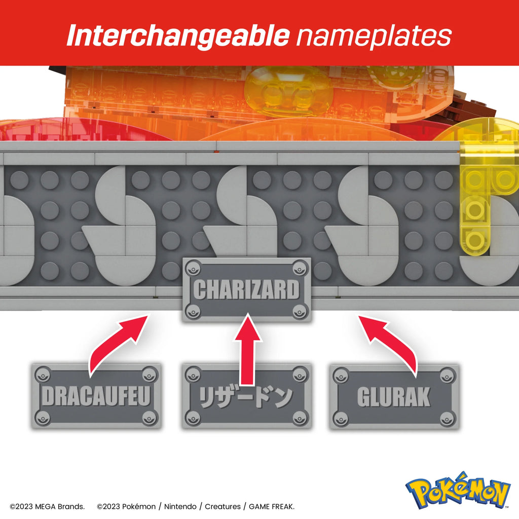 MEGA Pokemon Charizard Building Kit with Motion (1663 Pieces) for Collectors