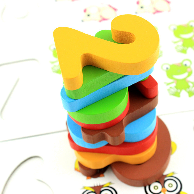 Building Block Alphabet Puzzle Toy