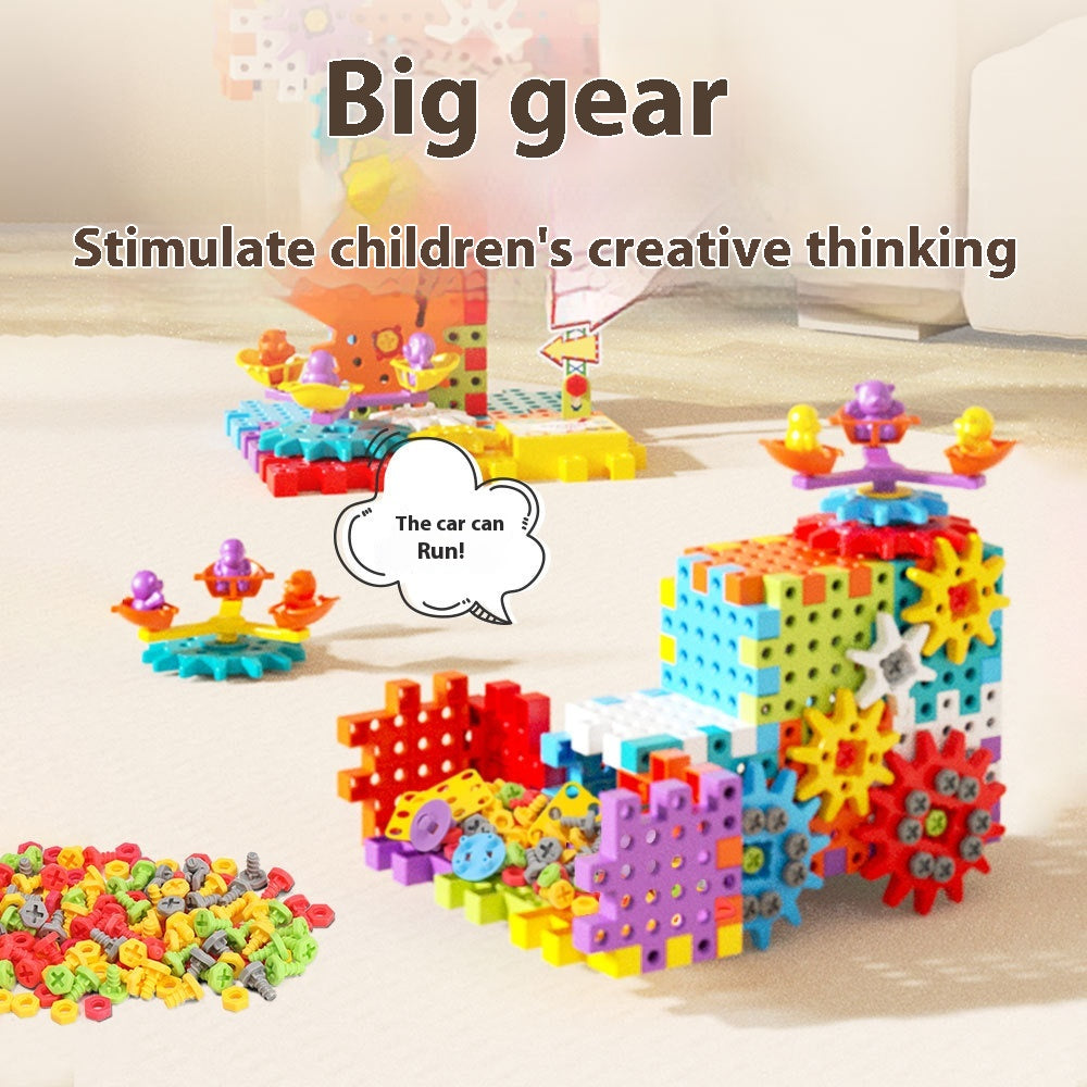 Puzzle Variety Electric Building Blocks Large Particle DIY