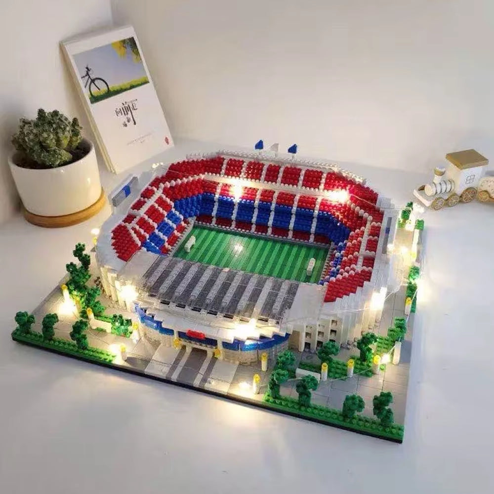 Football Model Mini Building Blocks Classical Decoration Kids Assemble Toys Soccer Funs' Gift Bricks