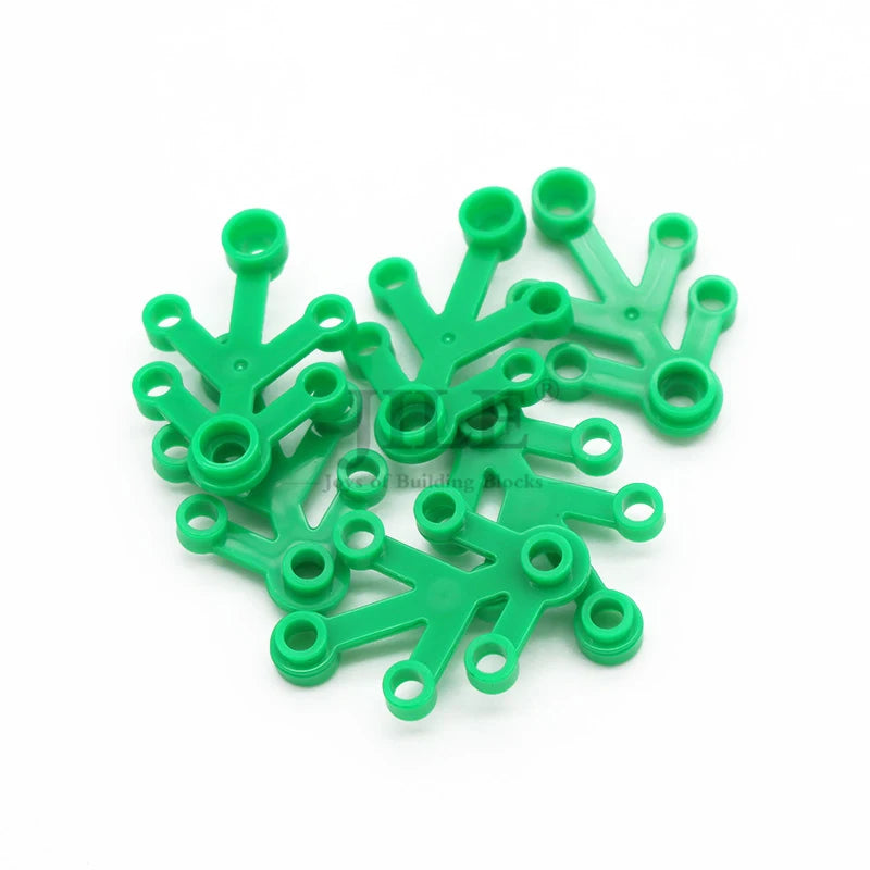 80Pcs Moc Plant Leaves 4X3 Tree Leaf 2423 Garden View DIY Building Blocks Bricks Compatible with Assembles Construction Toys
