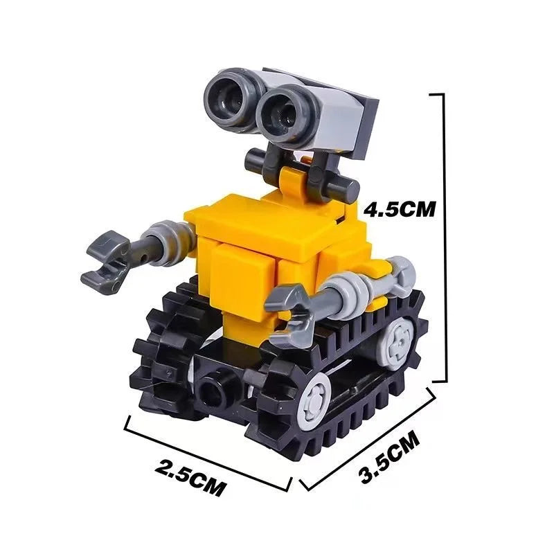 Classic Creative Anime Movie Robot Wall-E KAWAII Mini Building Block Model Kit Children Educational Toys Figure Bricks Gifts Set