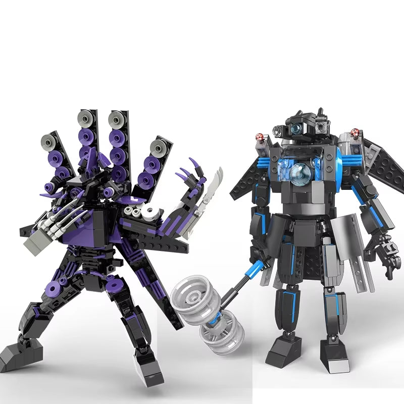 Moc Skibidi Toilet Action Figures Model Builing Blocks Camerman Titan Speakerman Surveillance Man Tvman Boys Toys for Kids Gifts