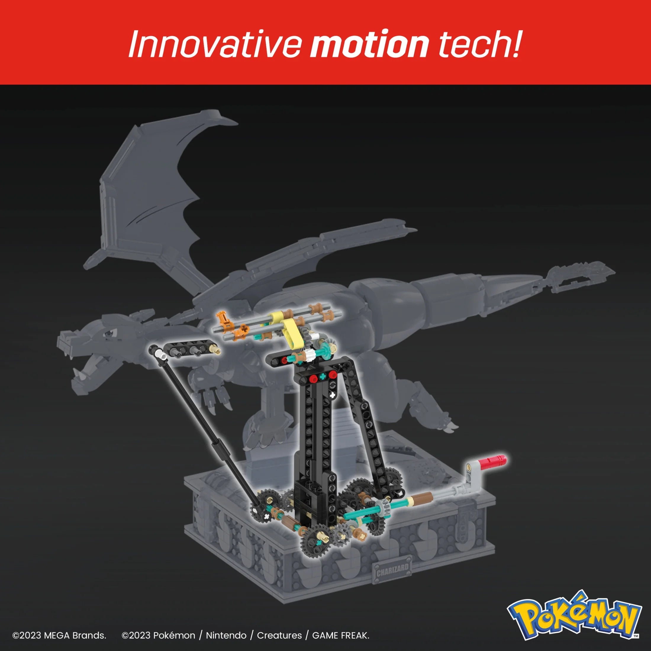 MEGA Pokemon Charizard Building Kit with Motion (1663 Pieces) for Collectors