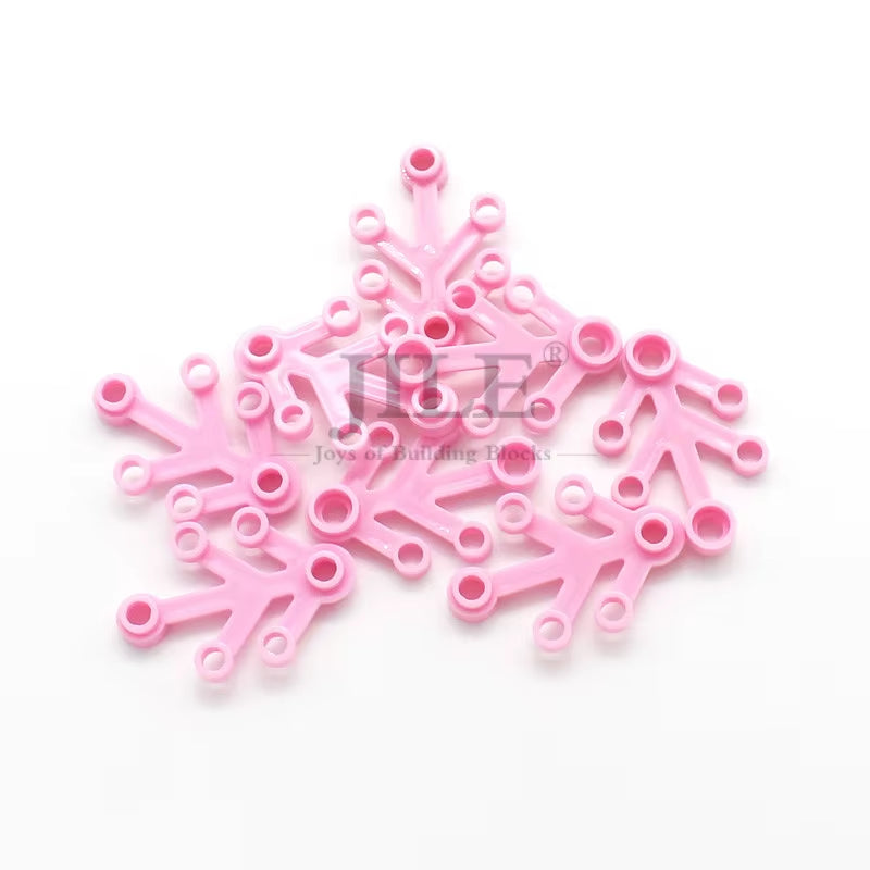 80Pcs Moc Plant Leaves 4X3 Tree Leaf 2423 Garden View DIY Building Blocks Bricks Compatible with Assembles Construction Toys