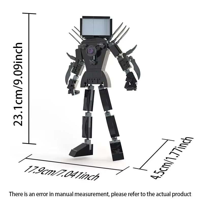 Moc Skibidi Toilet Action Figures Model Builing Blocks Camerman Titan Speakerman Surveillance Man Tvman Boys Toys for Kids Gifts
