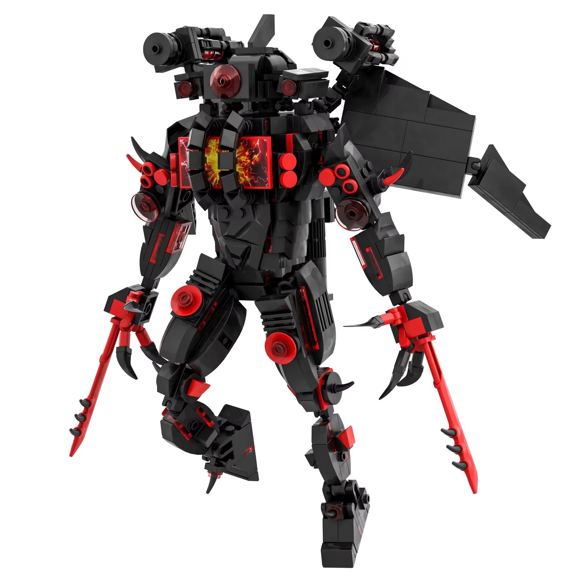 Moc Skibidi Toilet Action Figures Model Builing Blocks Camerman Titan Speakerman Surveillance Man Tvman Boys Toys for Kids Gifts