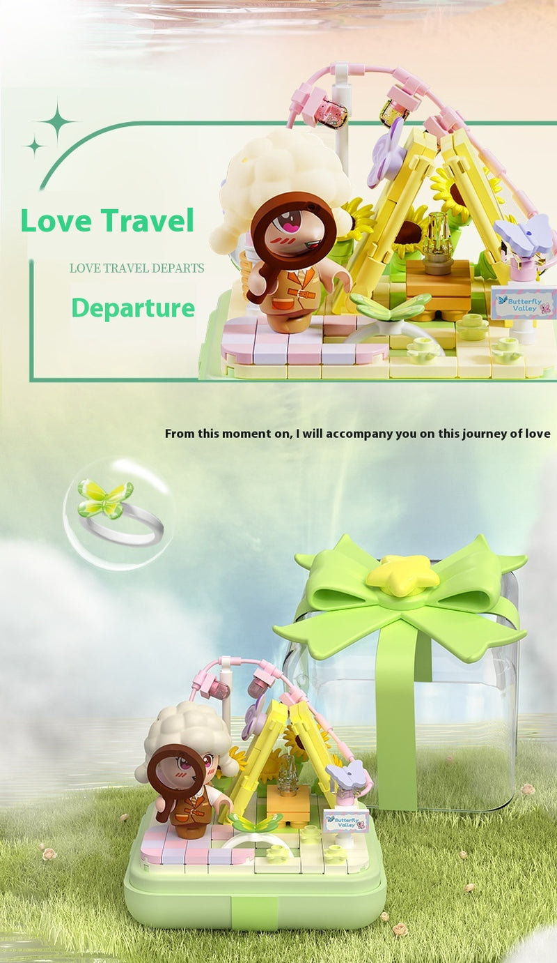 Star Wish Fingertip Ring Box Building Blocks Toy Creative Decoration Couple Girl Gift