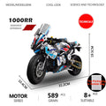 Gold Wing Touring Motorbike Model Building Blocks Technical 1:5 Scale Motorcycle Bricks Desk Decoration Assembly Set Kids Toys