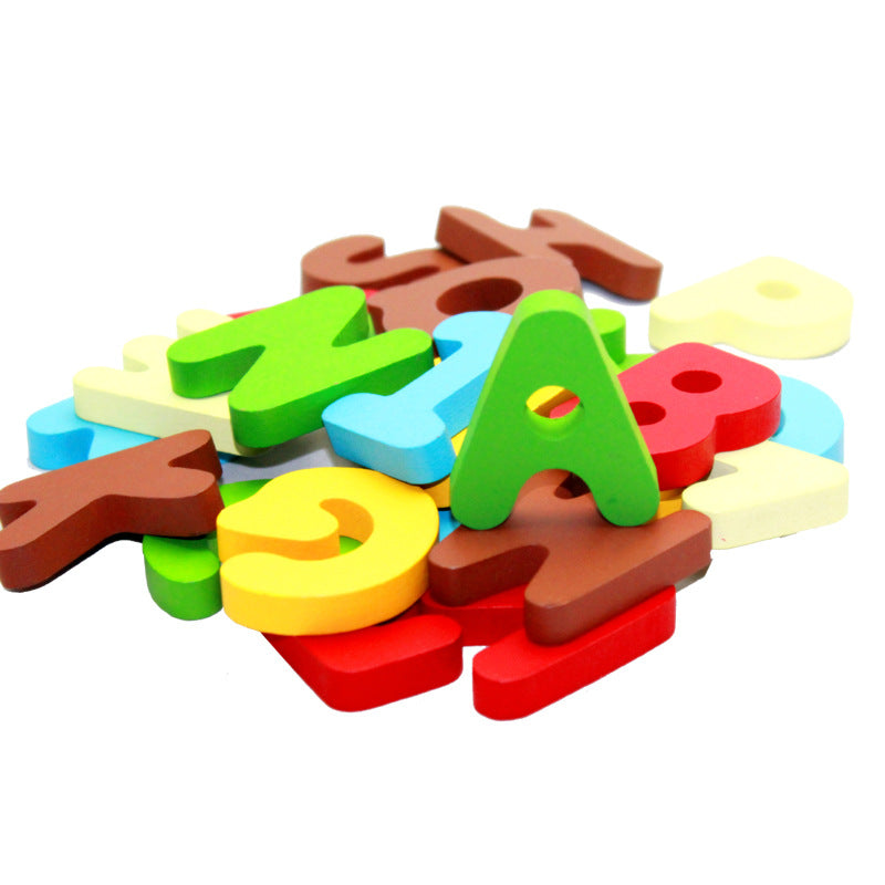 Building Block Alphabet Puzzle Toy