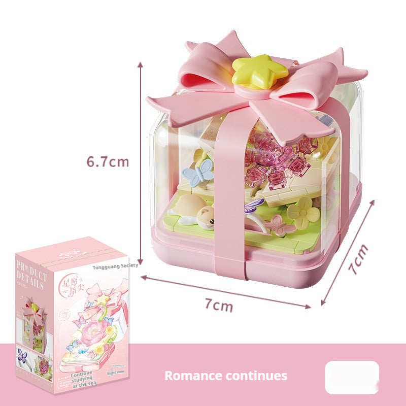 Star Wish Fingertip Ring Box Building Blocks Toy Creative Decoration Couple Girl Gift