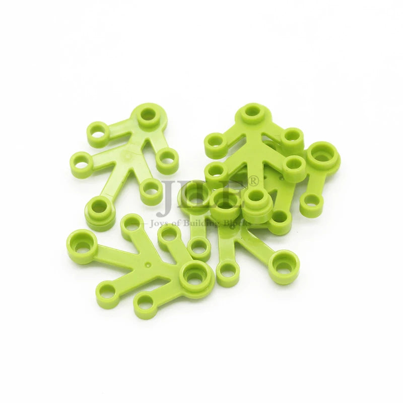 80Pcs Moc Plant Leaves 4X3 Tree Leaf 2423 Garden View DIY Building Blocks Bricks Compatible with Assembles Construction Toys