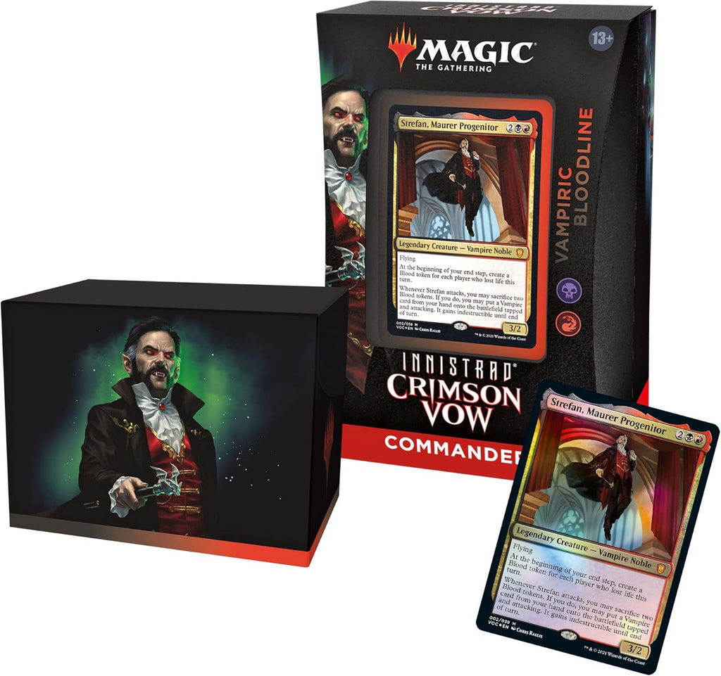 Magic: the Gathering Innistrad: Crimson Vow Commander Deck – Vampiric Bloodline (Black-Red)
