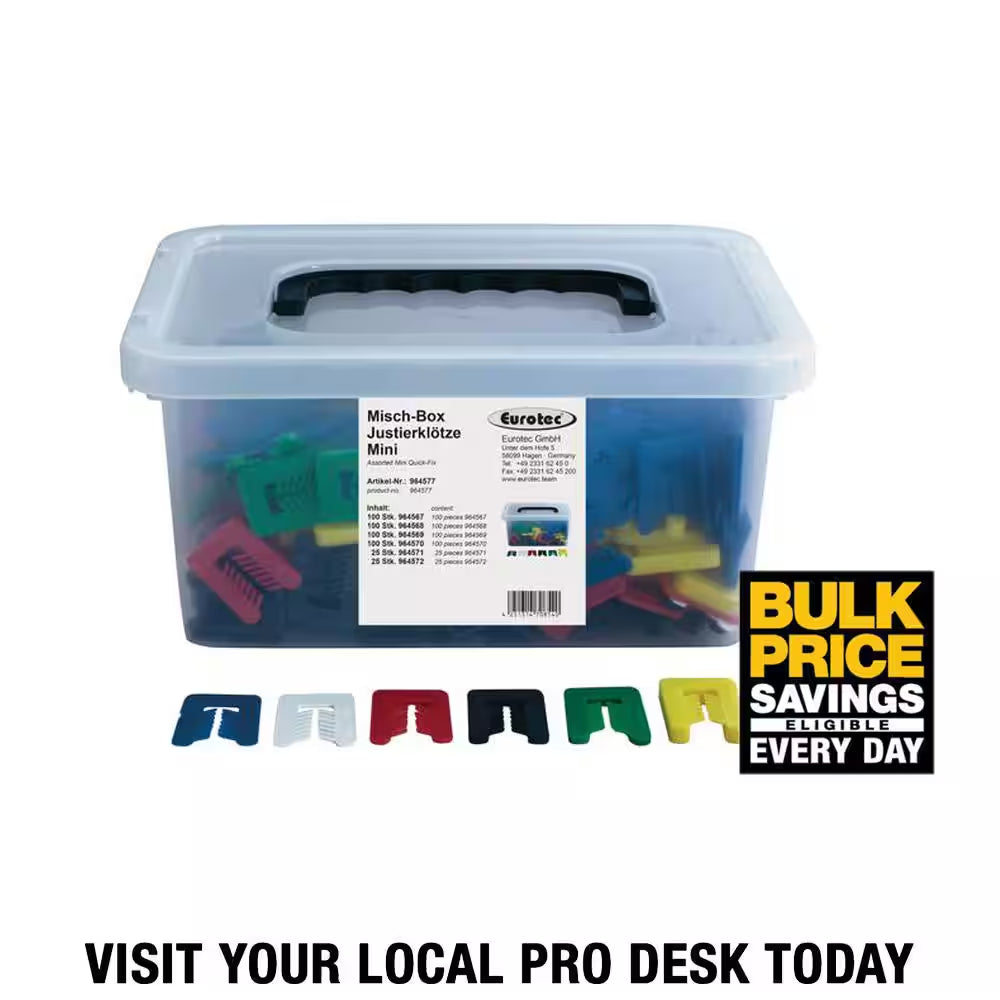 Adjustment Blocks Mini Mixed Box with Slit (450-Pieces/Box)