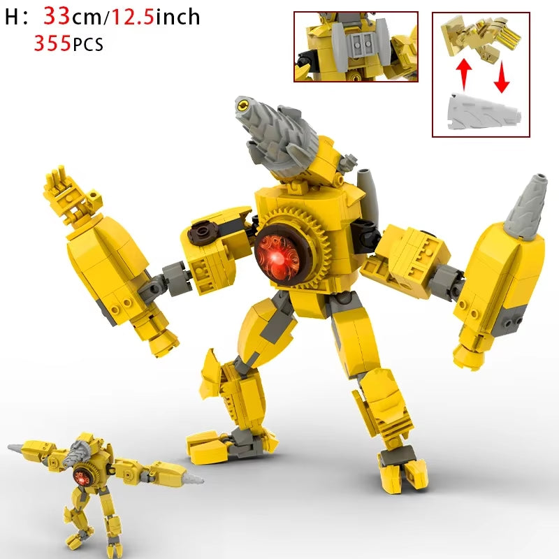 Moc Skibidi Toilet Action Figures Model Builing Blocks Camerman Titan Speakerman Surveillance Man Tvman Boys Toys for Kids Gifts