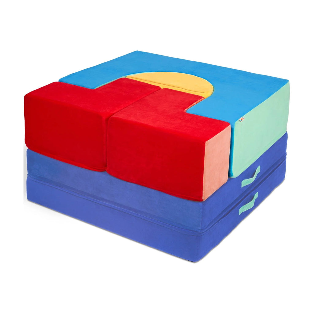 Cloud Castle Foam Fort Building Set with 5 Multicolor Play Shapes, Indoor Toy for 12 Months +