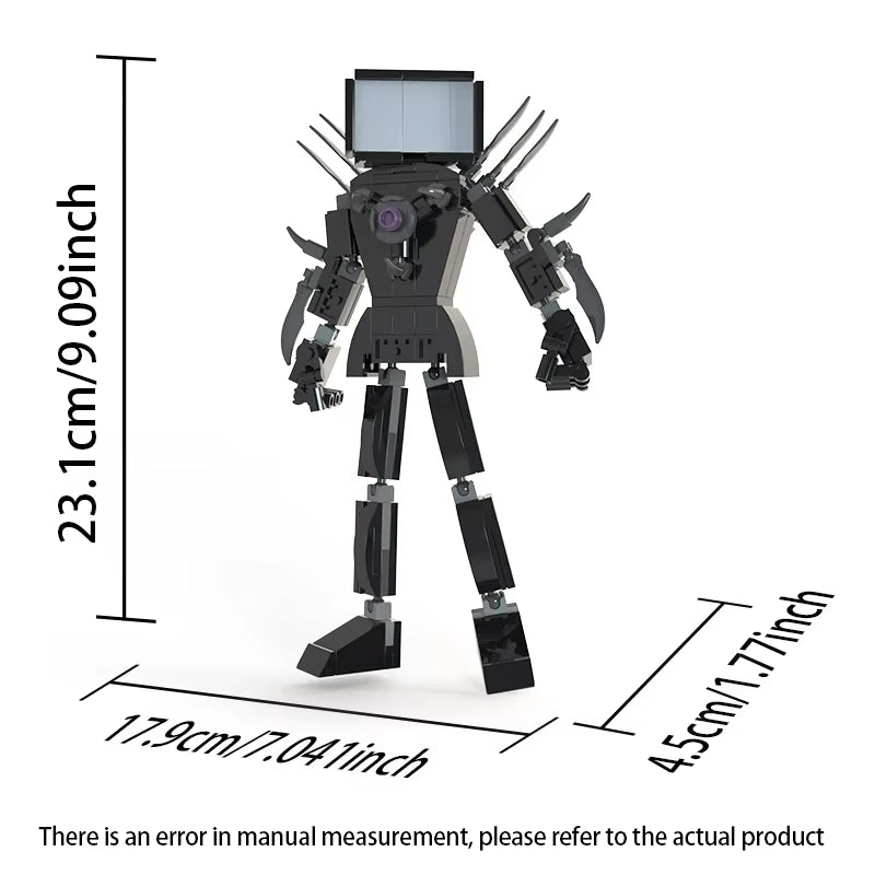 Moc Skibidi Toilet Action Figures Model Builing Blocks Camerman Titan Speakerman Surveillance Man Tvman Boys Toys for Kids Gifts