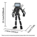 Moc Skibidi Toilet Action Figures Model Builing Blocks Camerman Titan Speakerman Surveillance Man Tvman Boys Toys for Kids Gifts