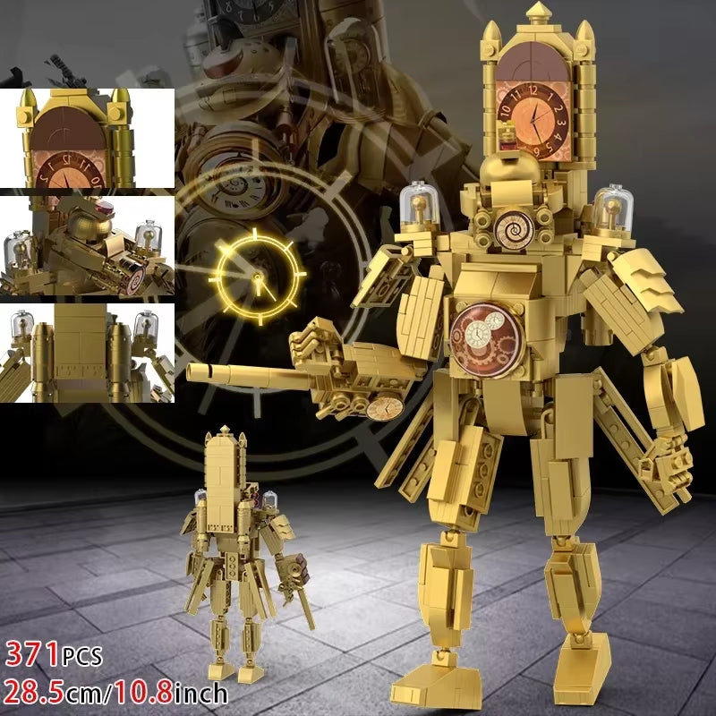 Moc Skibidi Toilet Action Figures Model Builing Blocks Camerman Titan Speakerman Surveillance Man Tvman Boys Toys for Kids Gifts